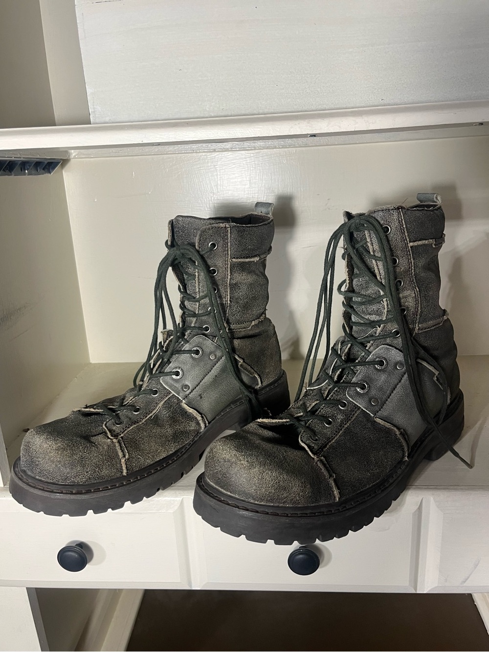 Bed Stu Men’s Leather Distressed Boots Size 13